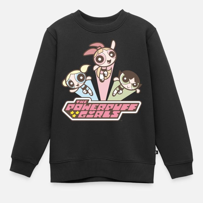 Les Supers Nanas Vintage - Sweat Premium enfant bio - noir