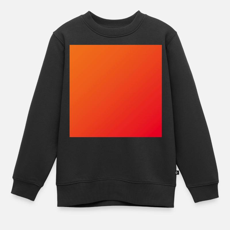 Dégradé orange - Sweat Premium enfant bio - noir