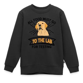 Labrador - Kids Premium Organic Sweatshirt - black - Front - AI Model Kid Female (0cm)