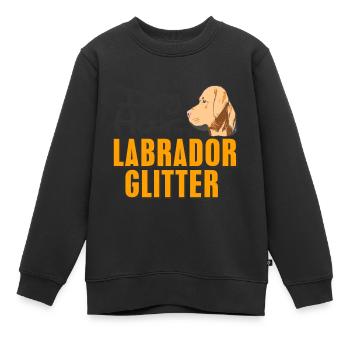 Labrador - Kids Premium Organic Sweatshirt - black - Front - AI Model Kid Female (0cm)