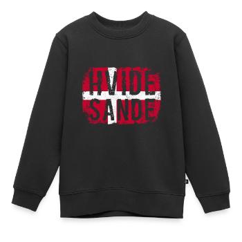 Hvide Sande, Westjütland, Dänemark, Nordsee - Kinder Premium Organic Sweatshirt - Schwarz - Vorne - AI Model Kid Female (0cm)