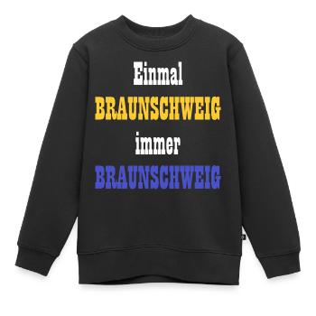 Braunschweig Design - Kinder Premium Organic Sweatshirt - Schwarz - Vorne - AI Model Kid Female (0cm)