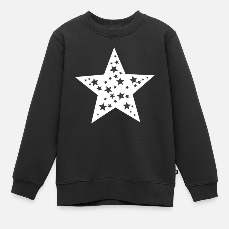 stern stern - Kinder Premium Organic Sweatshirt - Schwarz