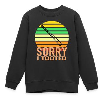 Klarinette - Kinder Premium Organic Sweatshirt - Schwarz - Vorne - AI Model Kid Female (0cm)