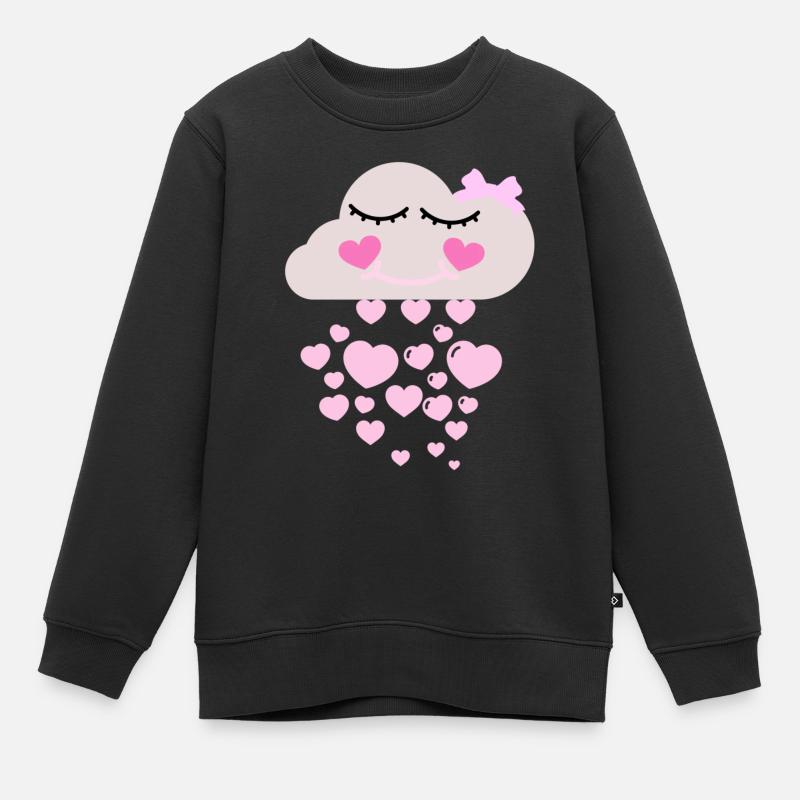 nuage - Sweat Premium enfant bio - noir