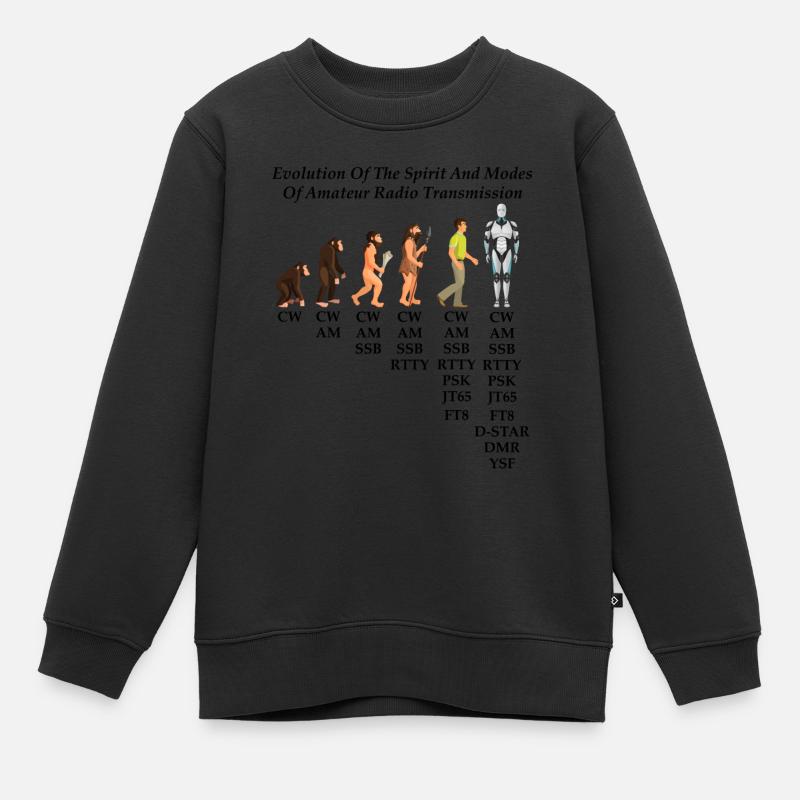 Évolution de l’ et des modes de la radioamateur - Sweat Premium enfant bio - noir