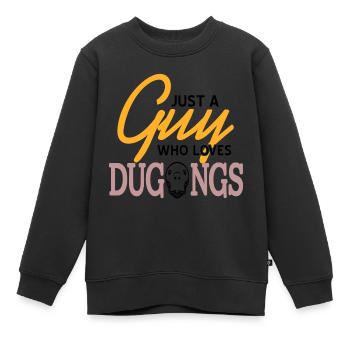 Seekuh Dugong - Kinder Premium Organic Sweatshirt - Schwarz - Vorne - AI Model Kid Female (0cm)