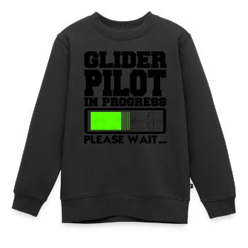 Segelfliegen Segelflieger - Kinder Premium Organic Sweatshirt - Schwarz - Vorne - AI Model Kid Female (0cm)