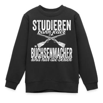 Studieren Büchsenmacher - Kinder Premium Organic Sweatshirt - Schwarz - Vorne - AI Model Kid Female (0cm)