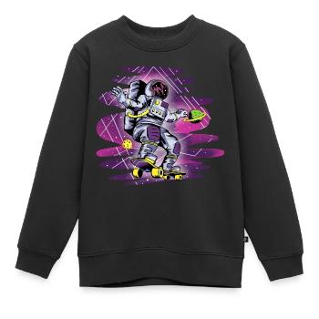 Astronaut - Kinder Premium Organic Sweatshirt - Schwarz - Vorne - AI Model Kid Female (0cm)