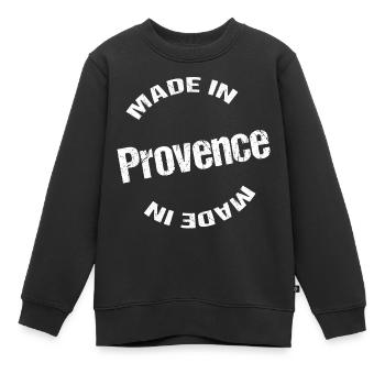 Hergestellt in der Provence blc - Kinder Premium Organic Sweatshirt - Schwarz - Vorne - AI Model Kid Female (0cm)