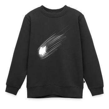 astronomie sternschnuppe - Kinder Premium Organic Sweatshirt - Schwarz - Vorne - AI Model Kid Female (0cm)