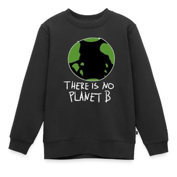 protection du climat changement climatique planète terre b - Sweat Premium enfant bio - noir - Devant - AI Model Kid Female (0cm)