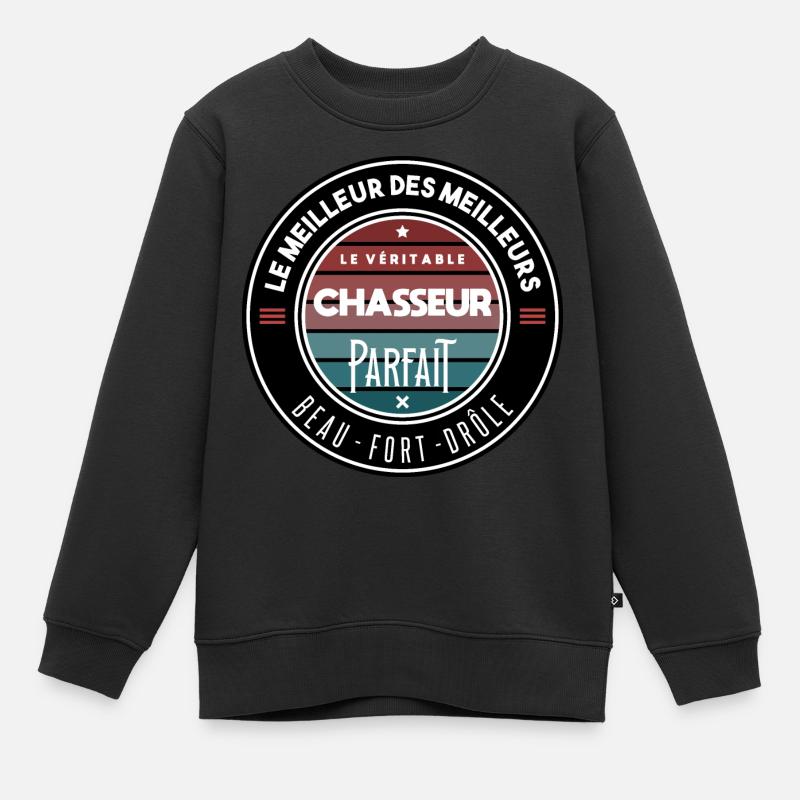 Le véritable chasseur parfait - Sweat Premium enfant bio - noir