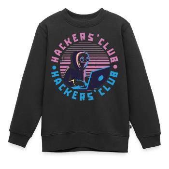 Programmierer Coder Software Entwickler - Kinder Premium Organic Sweatshirt - Schwarz - Vorne - AI Model Kid Female (0cm)