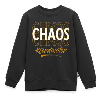 Coordonnatrice du chaos - Sweat Premium enfant bio - noir - Devant - AI Model Kid Female (0cm)