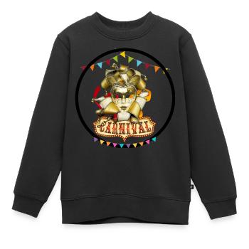 Carneval / Fasching - Kinder Premium Organic Sweatshirt - Schwarz - Vorne - AI Model Kid Female (0cm)