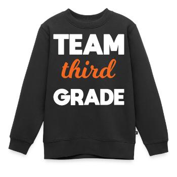 Team 3. Klasse endlich in der 3. Klasse Schule - Kinder Premium Organic Sweatshirt - Schwarz - Vorne - AI Model Kid Female (0cm)