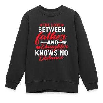 Vater und Tochter / Vater / Tochter / Schenkung - Kinder Premium Organic Sweatshirt - Schwarz - Vorne - AI Model Kid Female (0cm)