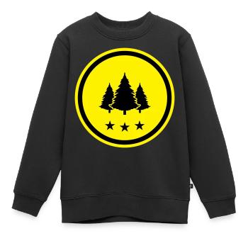 Baum Tanne Wald - Kinder Premium Organic Sweatshirt - Schwarz - Vorne - AI Model Kid Female (0cm)