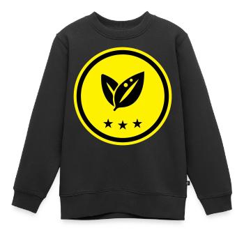 Écologie des feuilles - Sweat Premium enfant bio - noir - Devant - AI Model Kid Female (0cm)