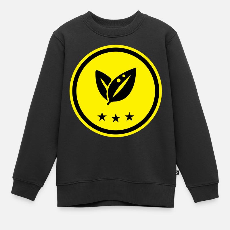 Écologie des feuilles - Sweat Premium enfant bio - noir