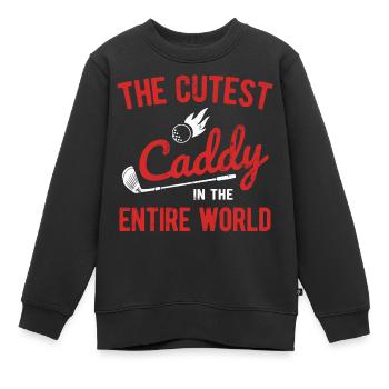 Golfplatz zum Golfen Golf - Kinder Premium Organic Sweatshirt - Schwarz - Vorne - AI Model Kid Female (0cm)