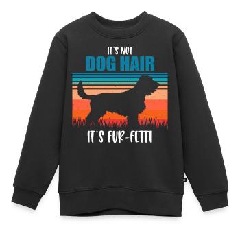 Kein Hundehaar, sondern Pelz - Fetti Field Spaniel - Kinder Premium Organic Sweatshirt - Schwarz - Vorne - AI Model Kid Female (0cm)