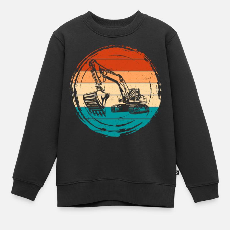 Bagger - Kinder Premium Organic Sweatshirt - Schwarz