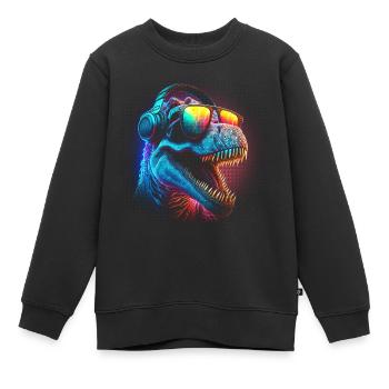 Rad Rex - Kinder Premium Organic Sweatshirt - Schwarz - Vorne - AI Model Kid Female (0cm)