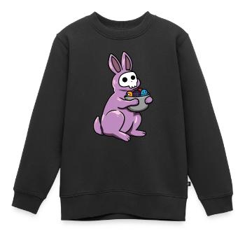 Lapin gothique Lapin gothique Gothique Pâques Emo Goth - Sweat Premium enfant bio - noir - Devant - AI Model Kid Female (0cm)