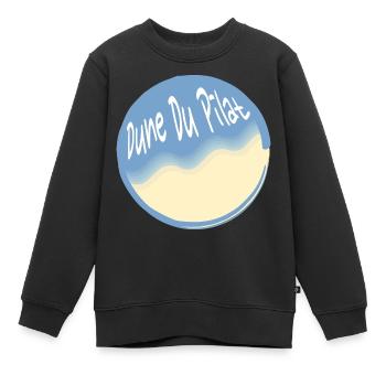 Strand Dune du Pilat Arcachon - Kinder Premium Organic Sweatshirt - Schwarz - Vorne - AI Model Kid Female (0cm)