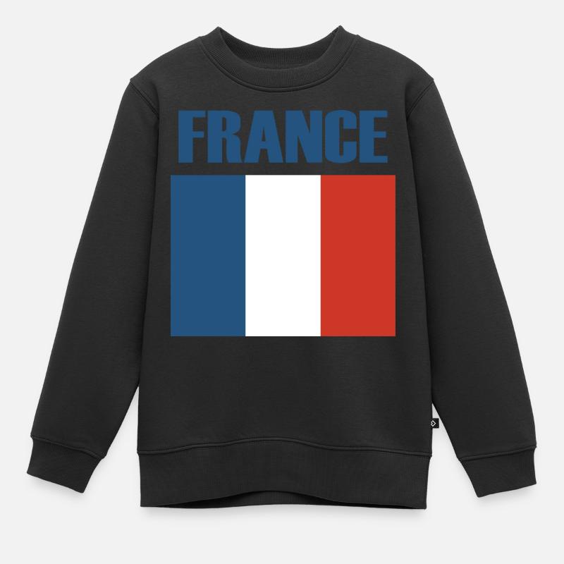 France Drapeau français - Sweat Premium enfant bio - noir