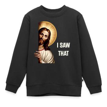 Jesus Freak Jesus Christus Meme Christlich Bibel - Kinder Premium Organic Sweatshirt - Schwarz - Vorne - AI Model Kid Female (0cm)