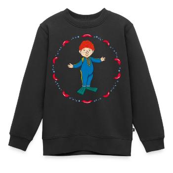 Das Sams Sams Jongliert Mit Würstchen - Kinder Premium Organic Sweatshirt - Schwarz - Vorne - AI Model Kid Female (0cm)