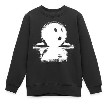 Bowlingkugel Skizze - Kinder Premium Organic Sweatshirt - Schwarz - Vorne - AI Model Kid Female (0cm)