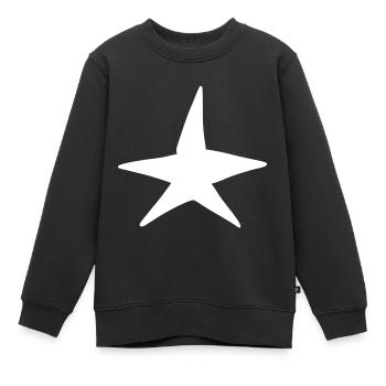stern symbol form nacht - Kinder Premium Organic Sweatshirt - Schwarz - Vorne - AI Model Kid Female (0cm)