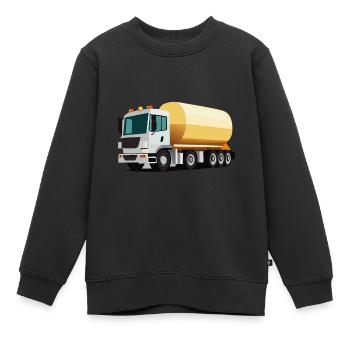 Tanklaster - Kinder Premium Organic Sweatshirt - Schwarz - Vorne - AI Model Kid Female (0cm)