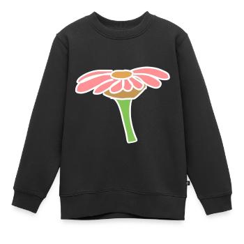 Page d’icône de fleur plante rose - Sweat Premium enfant bio - noir - Devant - AI Model Kid Female (0cm)