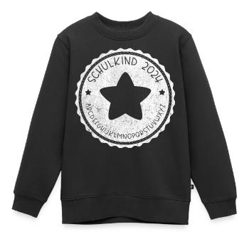 Bye Bye Kindergarten ABC Schulkind 2024 - Kinder Premium Organic Sweatshirt - Schwarz - Vorne - AI Model Kid Female (0cm)