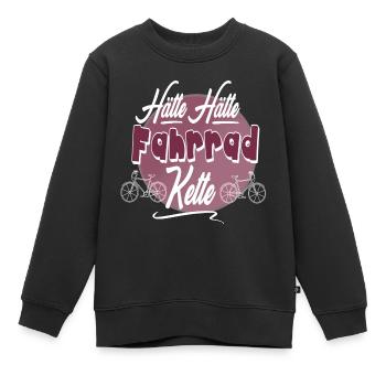 Hätte Hätte Fahrrad Kette - Kinder Premium Organic Sweatshirt - Schwarz - Vorne - AI Model Kid Female (0cm)