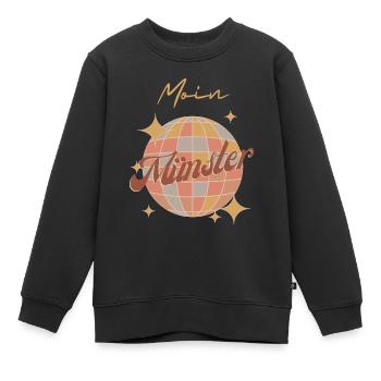 Moin Münster - Sweat Premium enfant bio - noir - Devant - AI Model Kid Female (0cm)