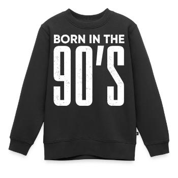 années quatre-vingt-dix - Sweat Premium enfant bio - noir - Devant - AI Model Kid Female (0cm)