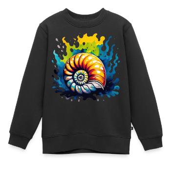 Geologie - Fossil - Kinder Premium Organic Sweatshirt - Schwarz - Vorne - AI Model Kid Female (0cm)