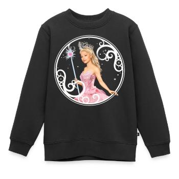 Wicked Design Magisch Mit Glinda Und Zauberstab - Kinder Premium Organic Sweatshirt - Schwarz - Vorne - AI Model Kid Female (0cm)