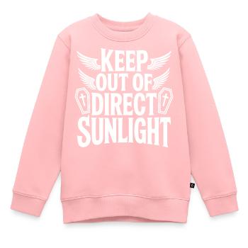 Tenir à l’abri de la lumière directe du soleil ! Vampire Goth Emo - Sweat Premium enfant bio - rose - Devant - AI Model Kid Female (0cm)