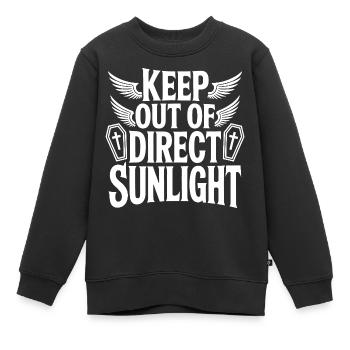 Tenir à l’abri de la lumière directe du soleil ! Vampire Goth Emo - Sweat Premium enfant bio - noir - Devant - AI Model Kid Female (0cm)