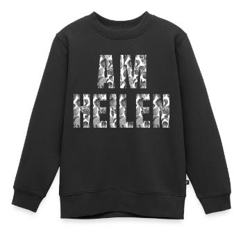 Am heilen - Shirt - Kinder Premium Organic Sweatshirt - Schwarz - Vorne - AI Model Kid Female (0cm)