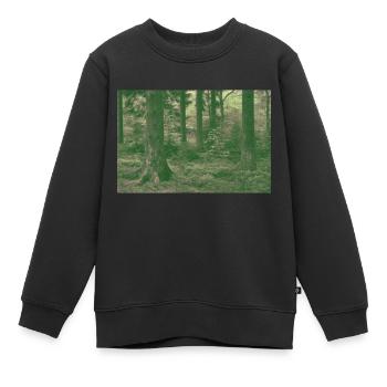 Dreamer Forest - Kids Premium Organic Sweatshirt - black - Front - AI Model Kid Female (0cm)