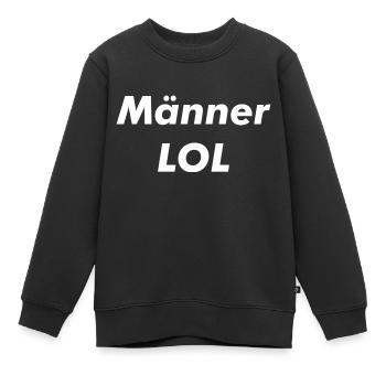 LOL Männer - Kinder Premium Organic Sweatshirt - Schwarz - Vorne - AI Model Kid Female (0cm)